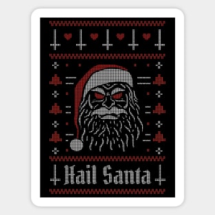 Hail Santa // Funny Ugly Christmas // Anti Christmas // Xmas Humor Sticker